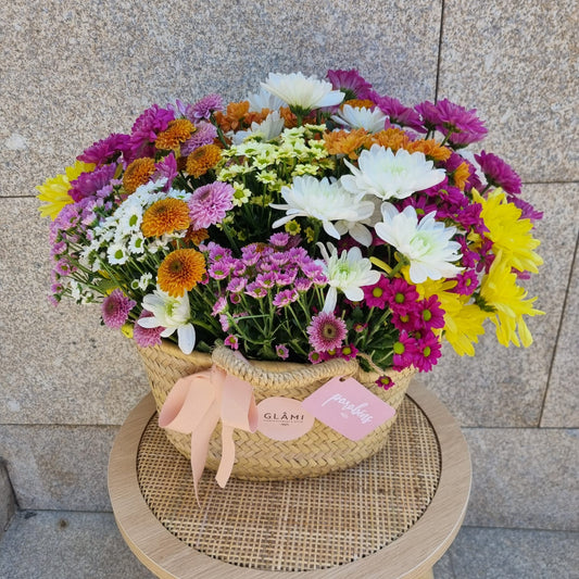 Mixed Daisy Basket