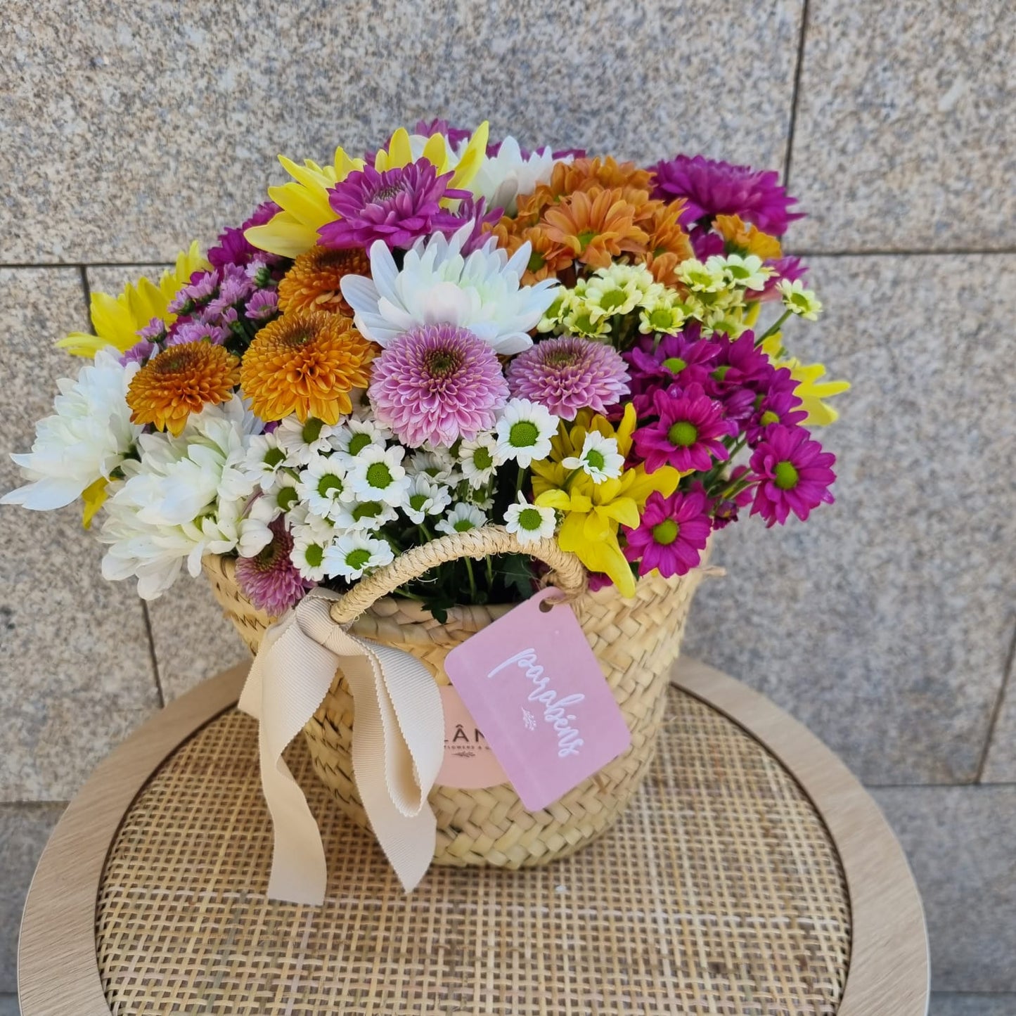 Mixed Daisy Basket