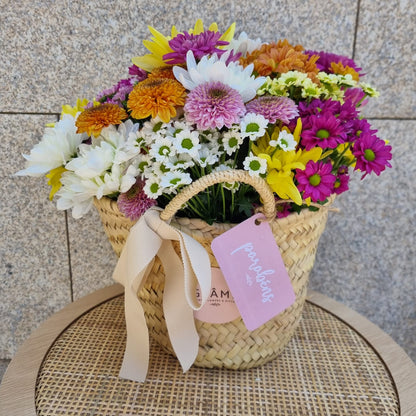 Mixed Daisy Basket