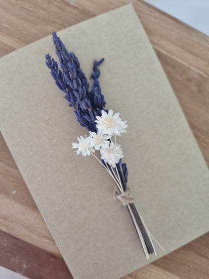 Postal de flores preservadas - Lavanda Classic