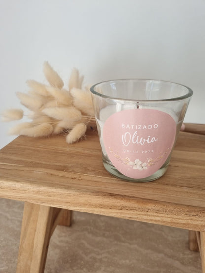 Pack of 8 Personalized Candles