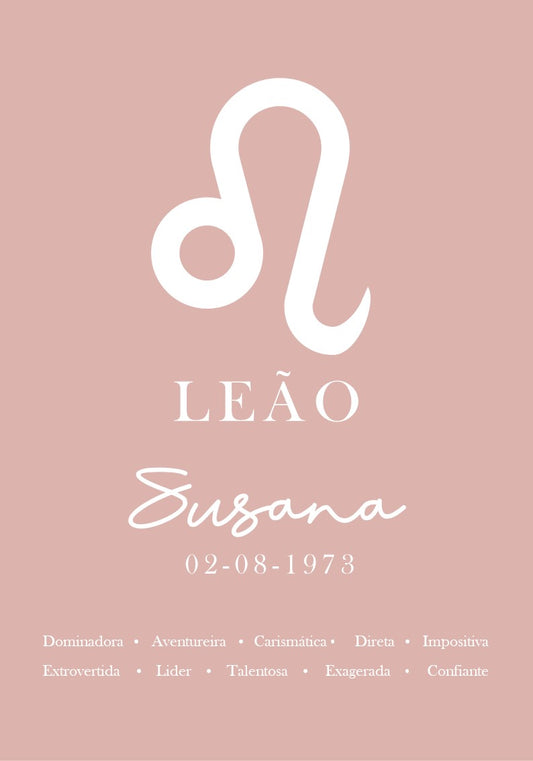 Poster Signo - Personalizado