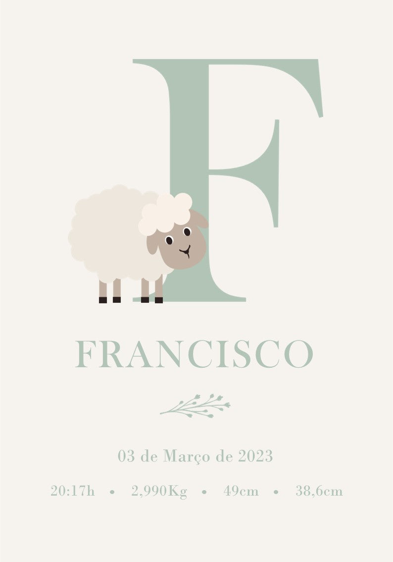 Sheep Poster - Personalized