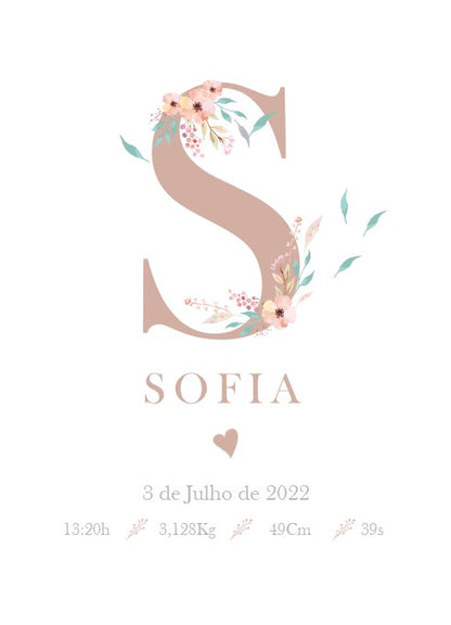 Poster Flores - Personalizado