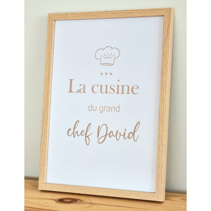 Chef Poster - Personalized